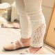 Girl's Dress Lace Tutu Leggings - Cream White 